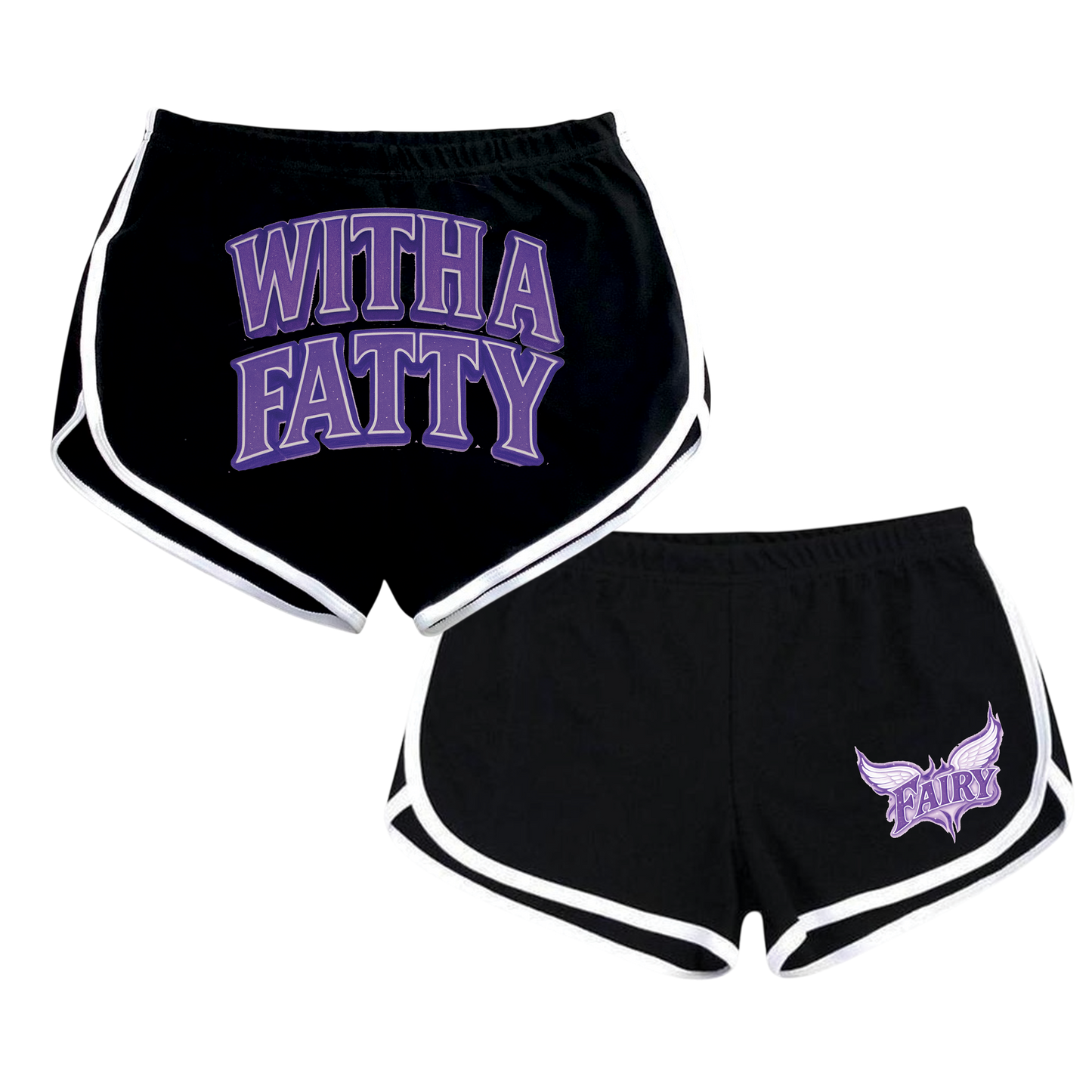 FAIRY BOOTY SHORTS - BLACK
