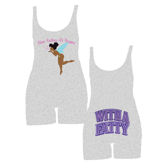 WITH A FATTY ROMPER - HEATHER GREY