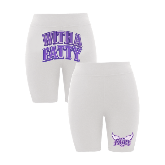 FAIRY BIKER SHORTS - WHITE